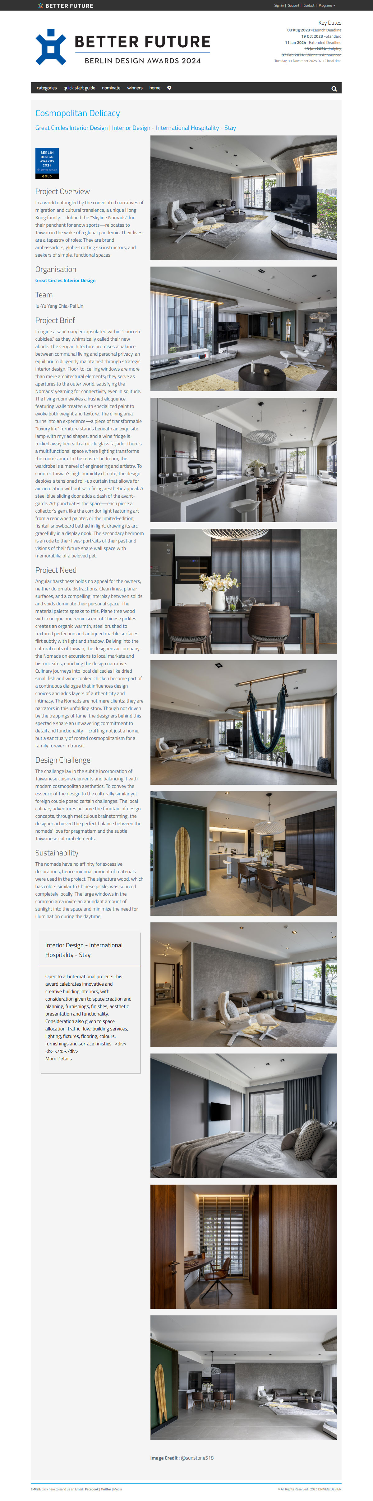 大圓空間設計_2024 BERLIN Design Awards [ Cosmopolitan Delicacy ] Gold照片1