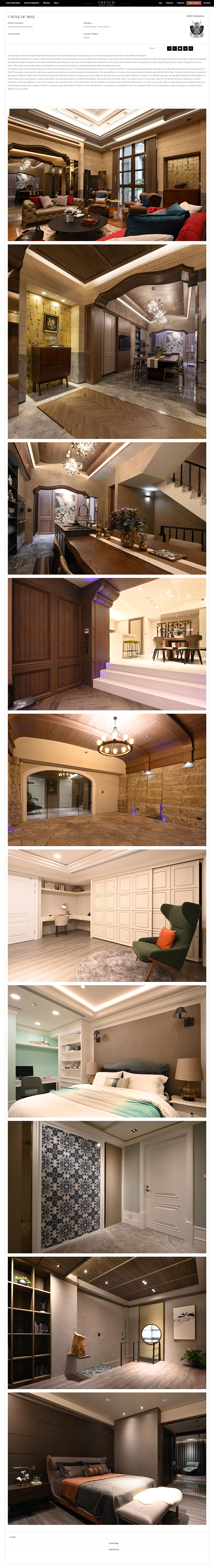 大圓空間設計_2025 French Design Awards [ Castle of Mine ] Silver Winner照片1